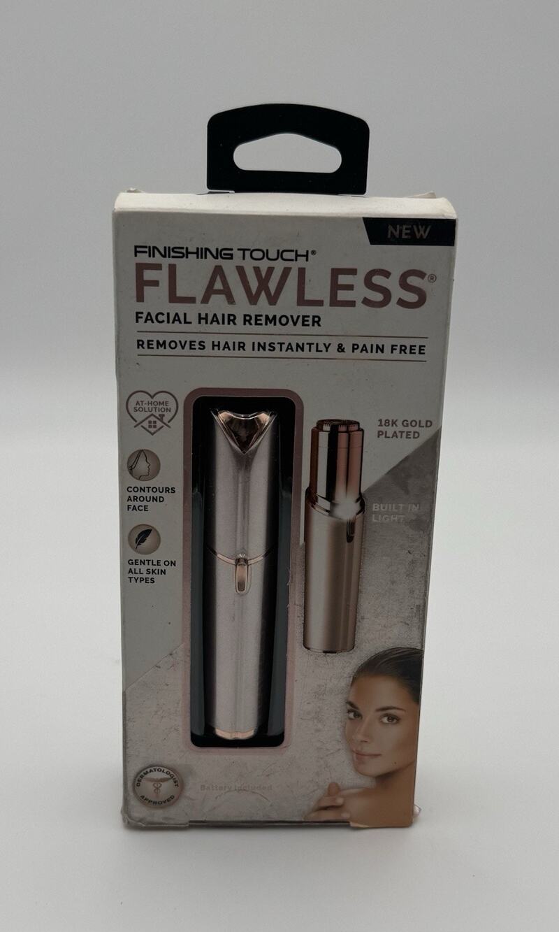 NEW FINISHING TOUCH FLAWLESS FACIAL HAIR REMOVER 18K Gold Plated